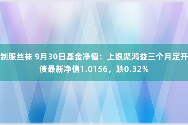 制服丝袜 9月30日基金净值：上银聚鸿益三个月定开债最新净值1.0156，跌0.32%