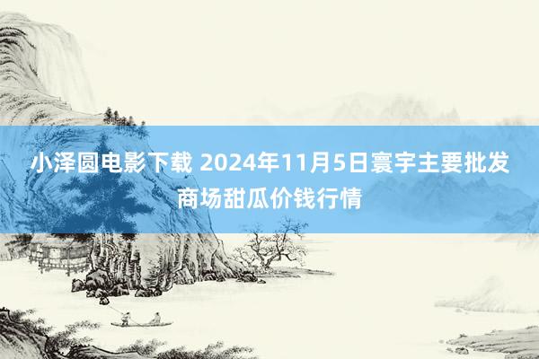 小泽圆电影下载 2024年11月5日寰宇主要批发商场甜瓜价钱行情