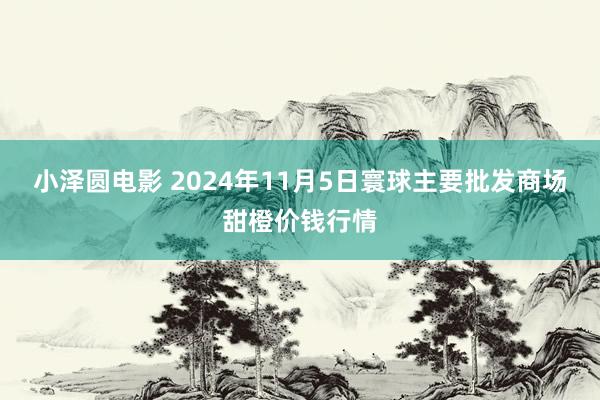 小泽圆电影 2024年11月5日寰球主要批发商场甜橙价钱行情