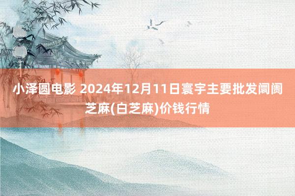 小泽圆电影 2024年12月11日寰宇主要批发阛阓芝麻(白芝麻)价钱行情