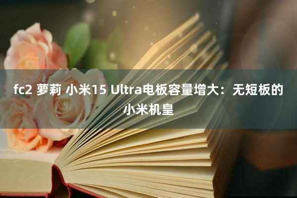 fc2 萝莉 小米15 Ultra电板容量增大：无短板的小米机皇