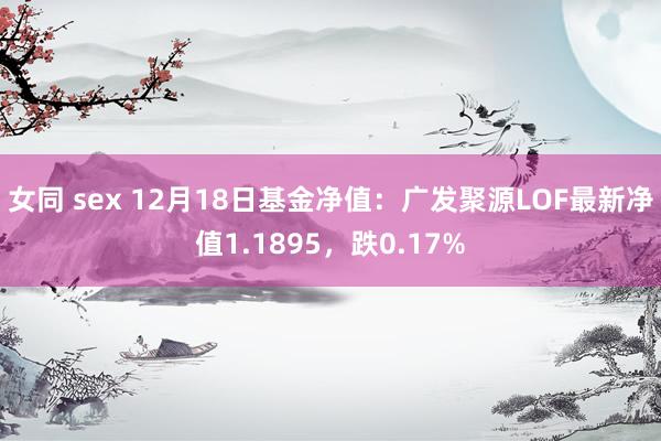 女同 sex 12月18日基金净值：广发聚源LOF最新净值1.1895，跌0.17%