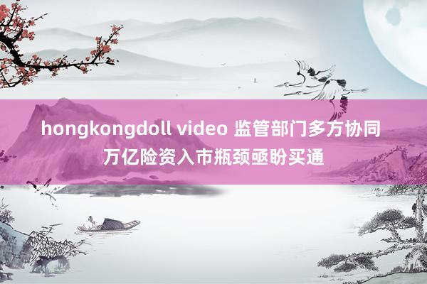 hongkongdoll video 监管部门多方协同 万亿险资入市瓶颈亟盼买通