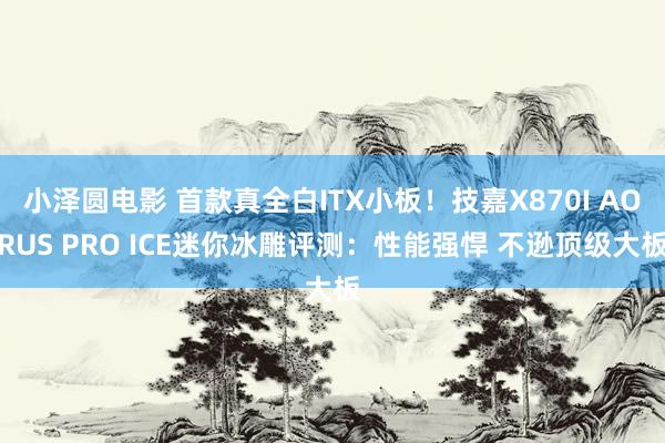 小泽圆电影 首款真全白ITX小板！技嘉X870I AORUS PRO ICE迷你冰雕评测：性能强悍 