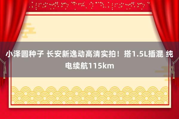 小泽圆种子 长安新逸动高清实拍！搭1.5L插混 纯电续航115km